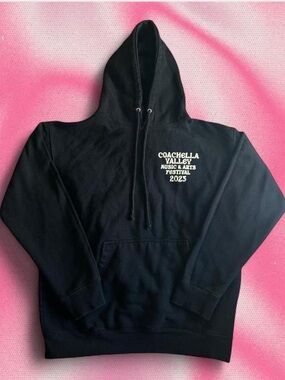 Official Coachella Festival 2023 Black Desert Lineup Merch Hoodie